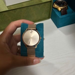 Rose gold movado